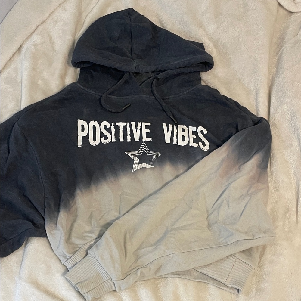 Positive Vibes Ombre Hoodie